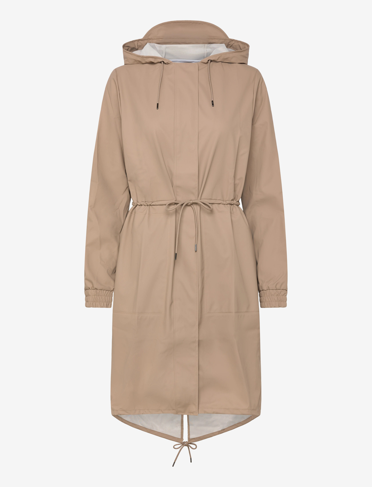 Rains - String W Parka W3 - regnjackor - beige - 0