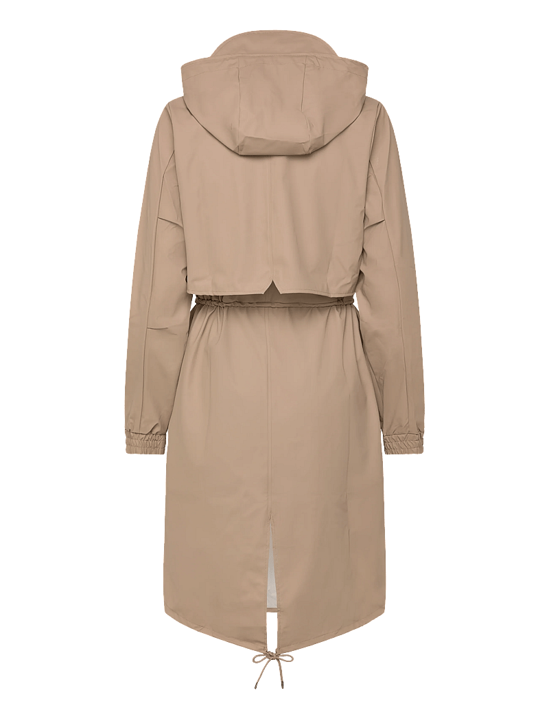 Rains - String W Parka W3 - regnjackor - beige - 1