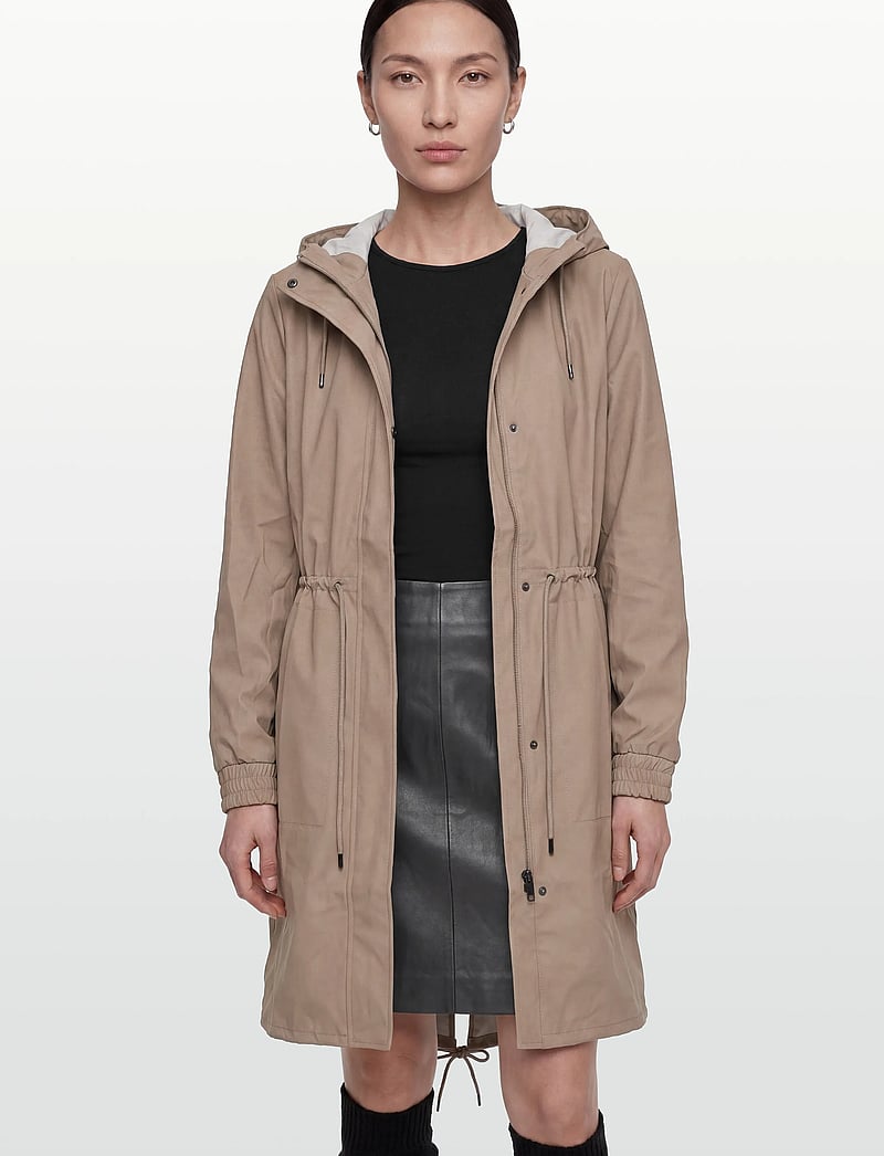 Rains - String W Parka W3 - regnjakker - beige - 3