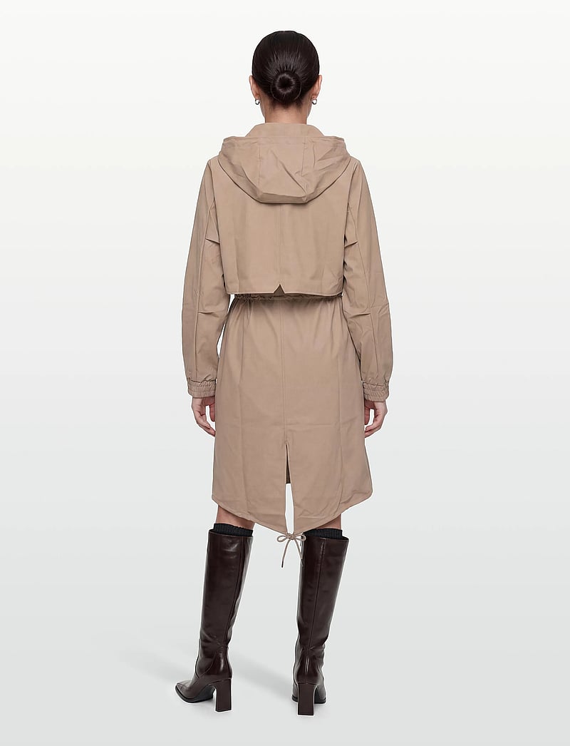 Rains - String W Parka W3 - regnjakker - beige - 4