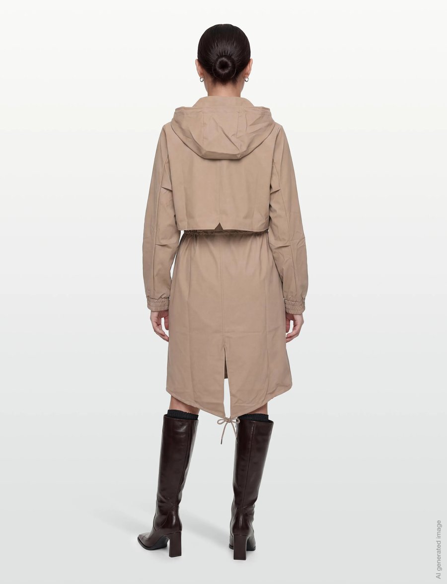 Rains - String W Parka W3 - beige - 4