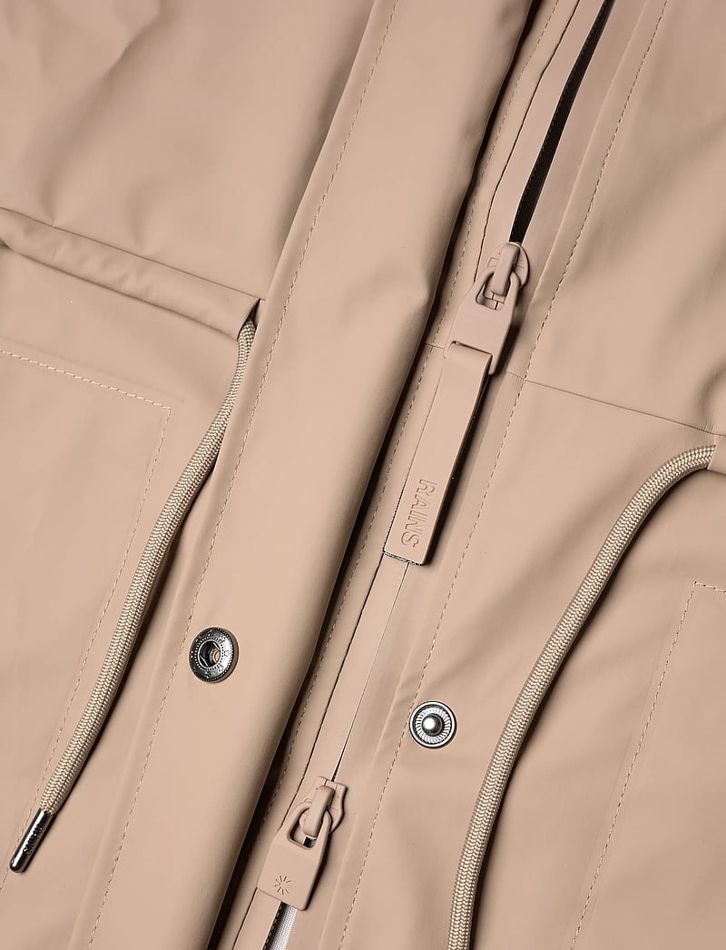 Rains - String W Parka W3 - regnjackor - beige - 4