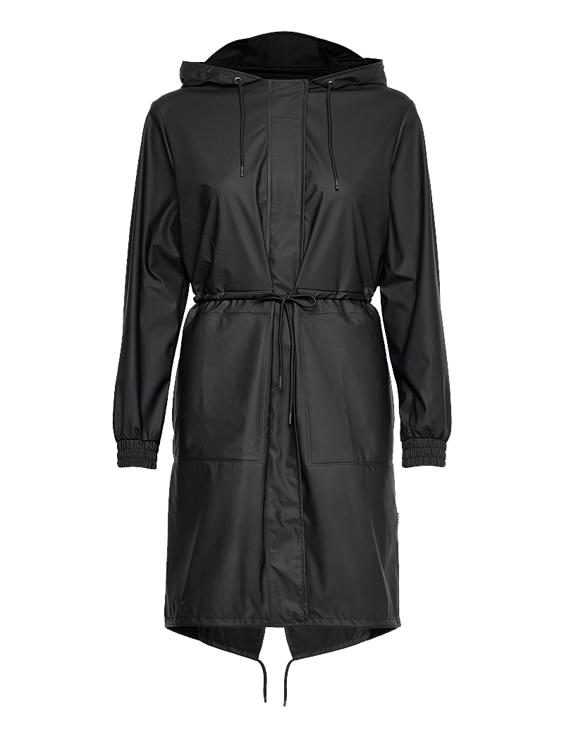 Rains - String W Parka W3 - regnjakker - black - 1