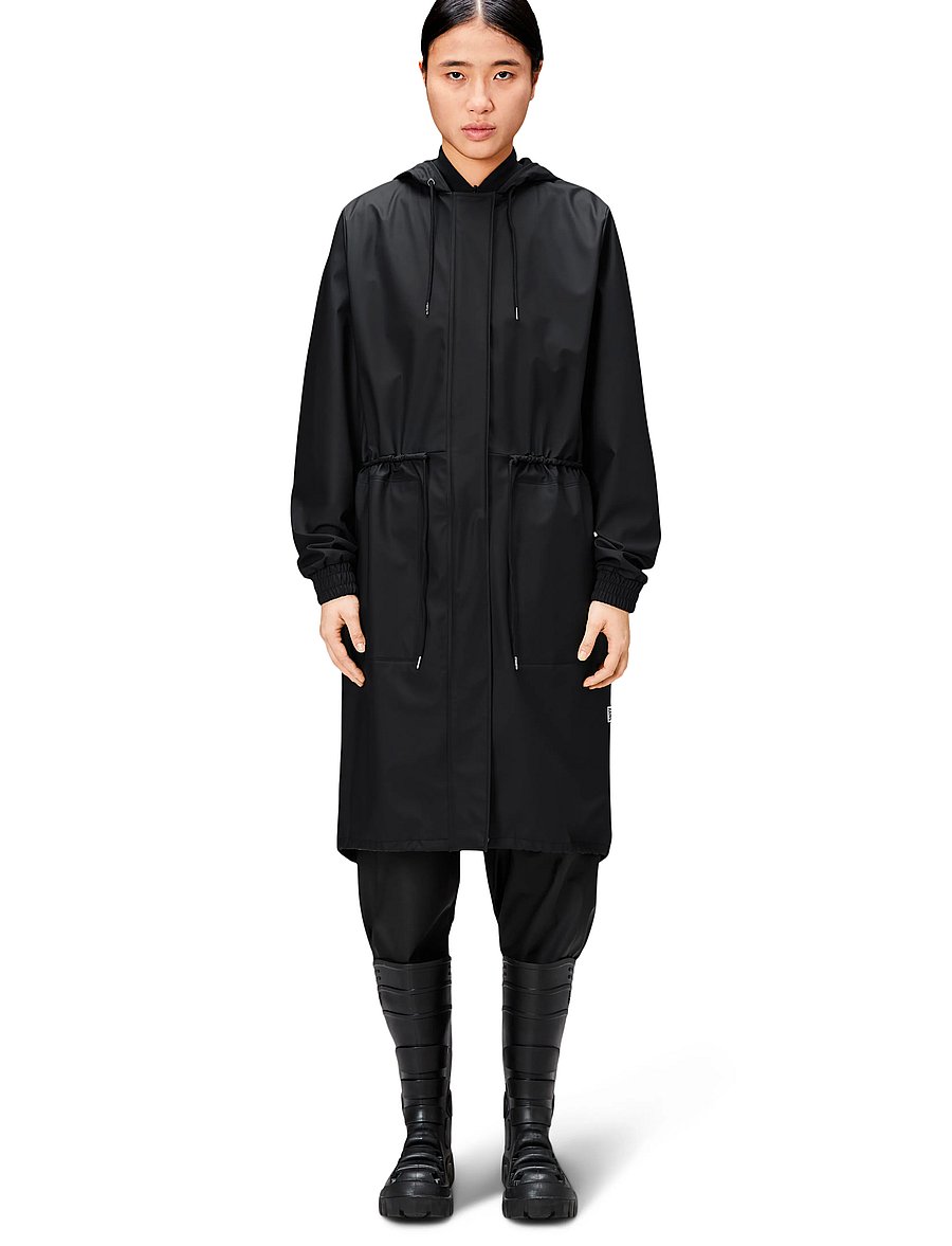 Rains - String W Parka W3 - black - 0