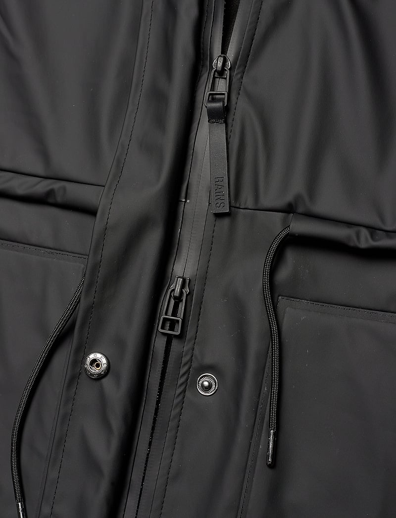 Rains - String W Parka W3 - regnjakker - black - 4