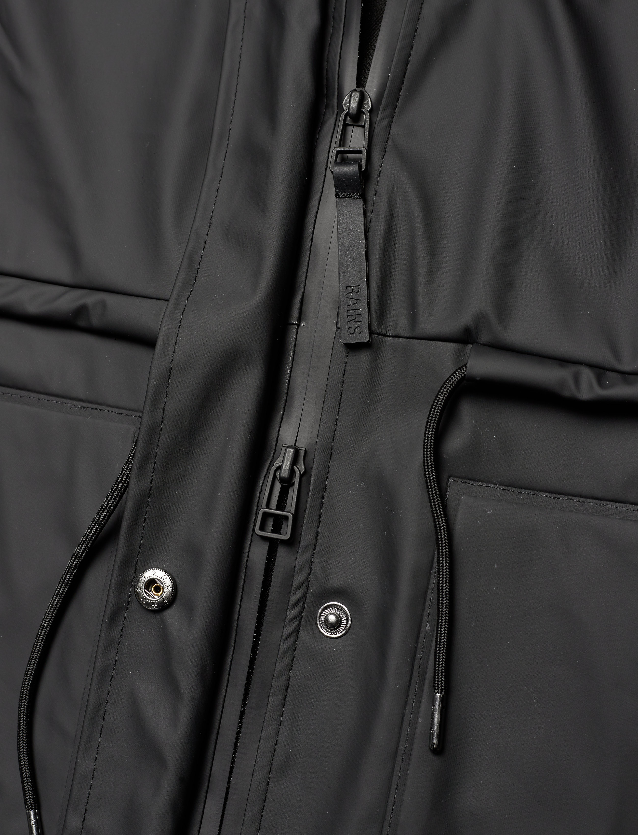 Rains - String W Parka W3 - black - 4