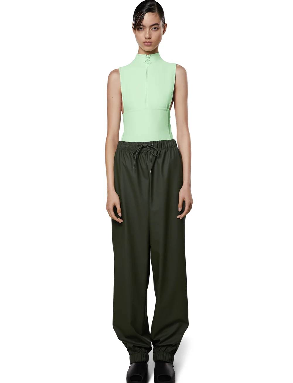 Rains - Rain Pants Regular W3 - regnbyxor - green - 3
