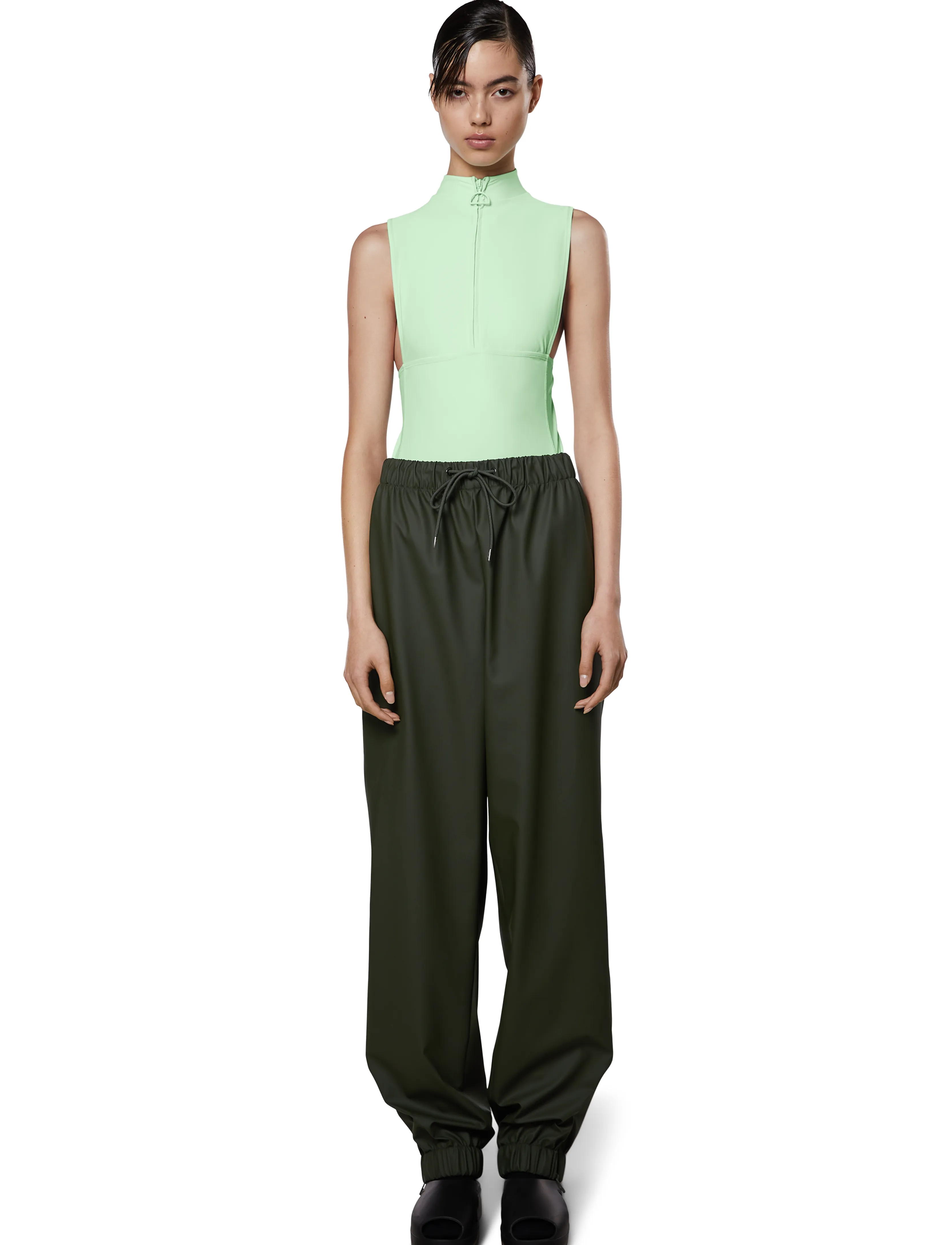 Rains - Rain Pants Regular W3 - regnbukser - green - 3