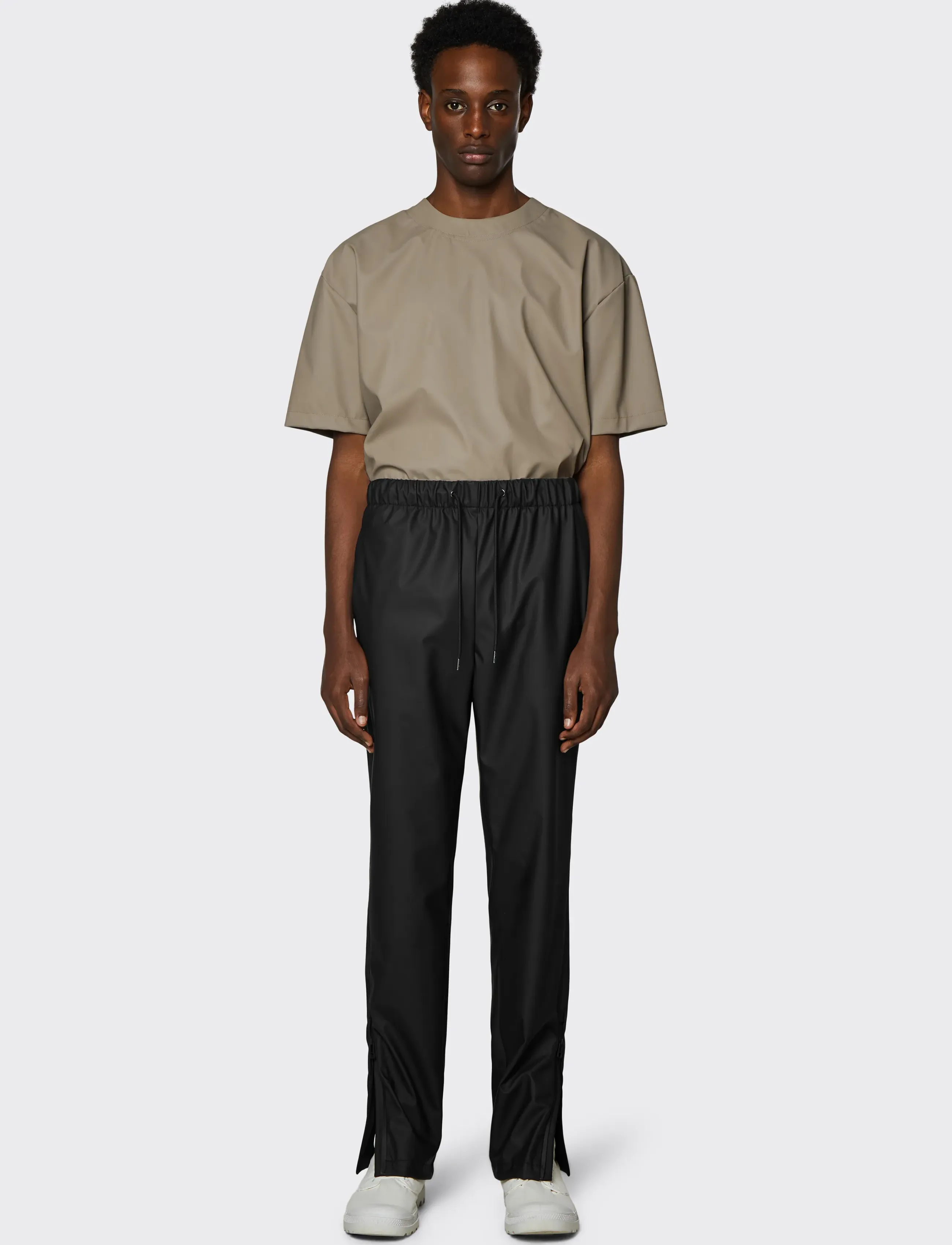 Rains Rain Pants Slim W3 - Regnkläder - 01 BLACK / black