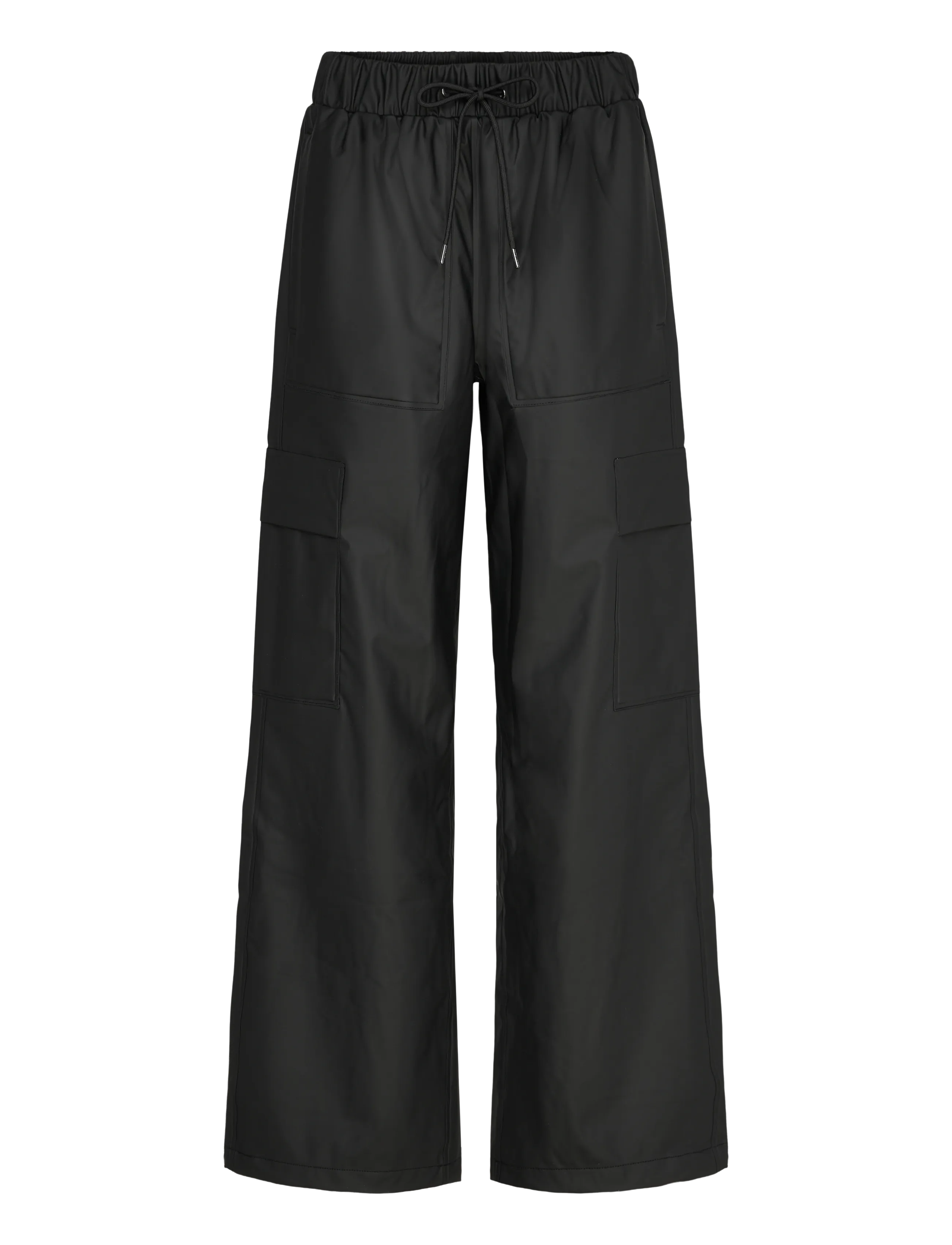 Rains Cargo Rain Pants Wide W3 - Riided - BLACK / black