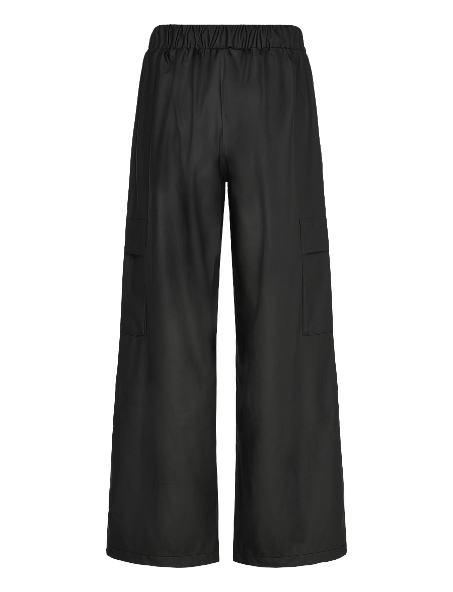 Rains - Cargo Rain Pants Wide W3 - ytterkläder - black - 2