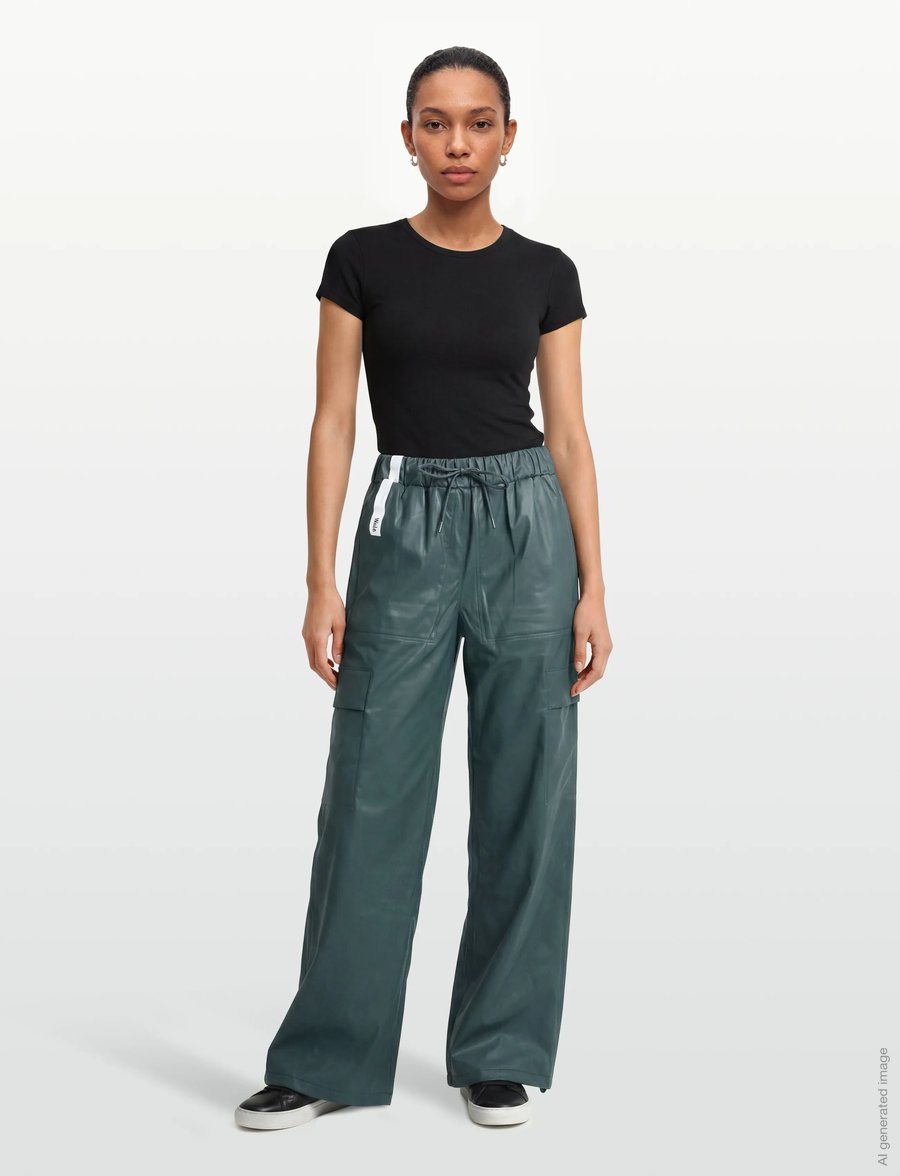 Rains - Cargo Rain Pants Wide W3 - overtøj - mystique - 4