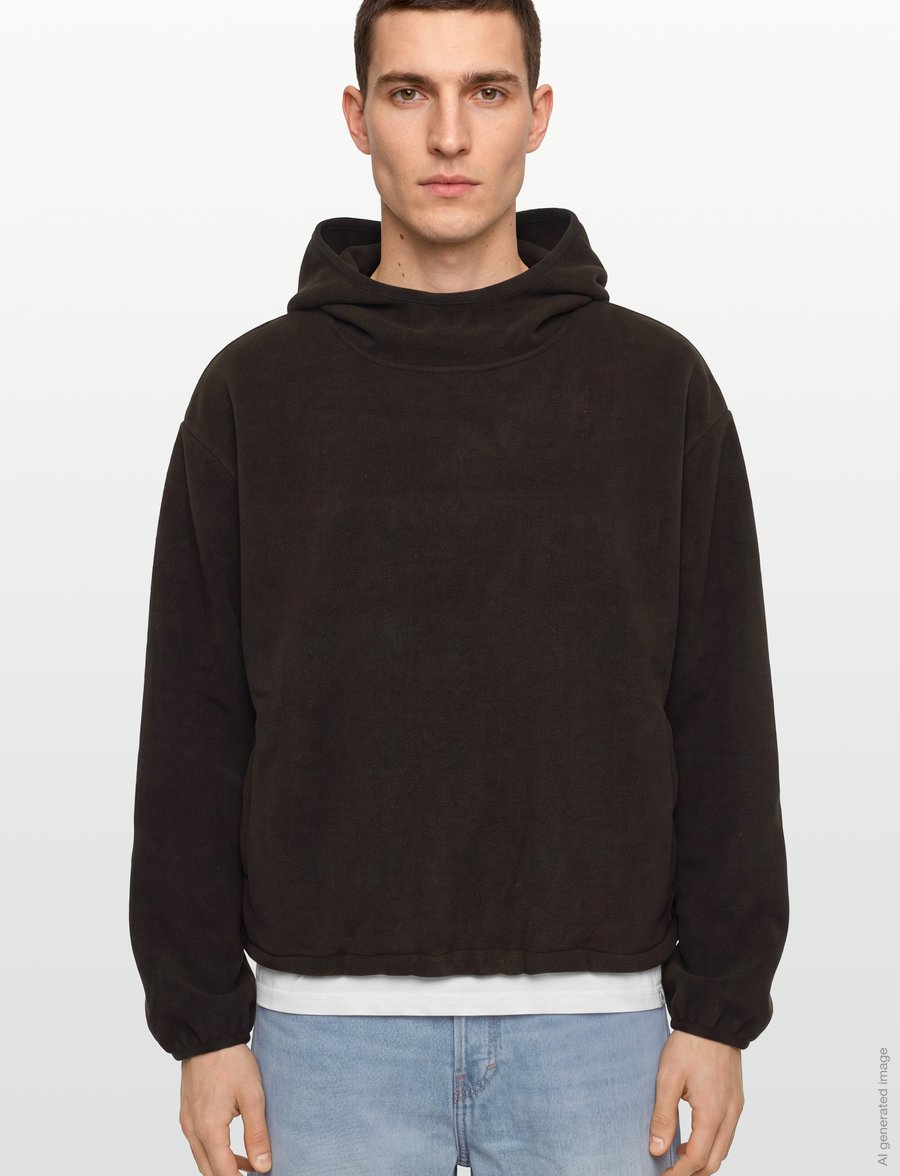 Rains - Fleece Hoodie - teddy-pusad - bark - 3