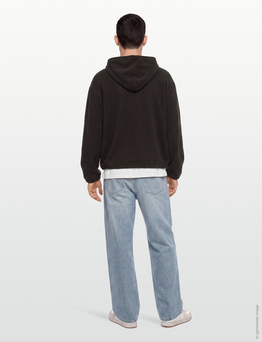 Rains - Fleece Hoodie - teddy-pusad - bark - 4