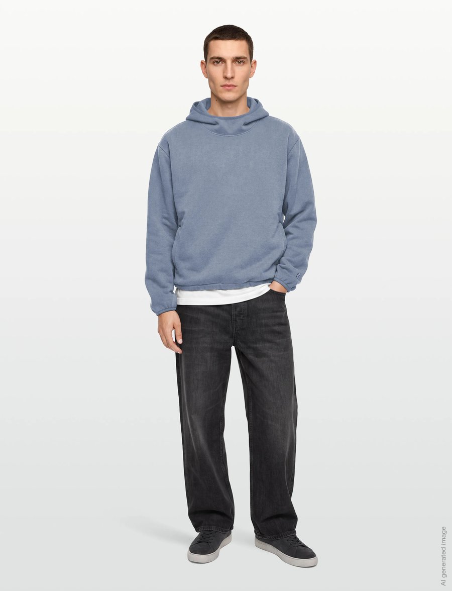 Rains - Fleece Hoodie - teddy-pusad - blue dusk - 0