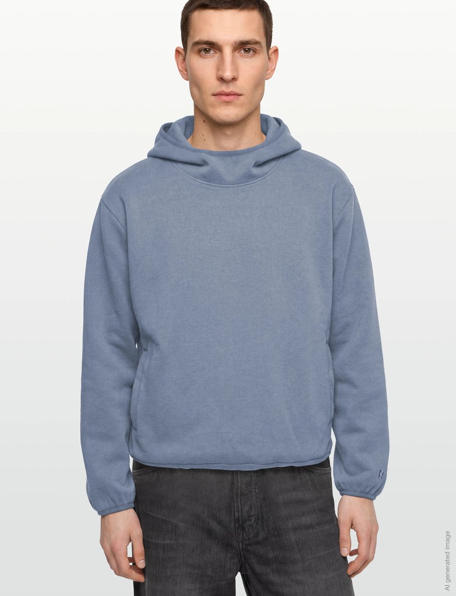 Rains - Fleece Hoodie - teddy-pusad - blue dusk - 3