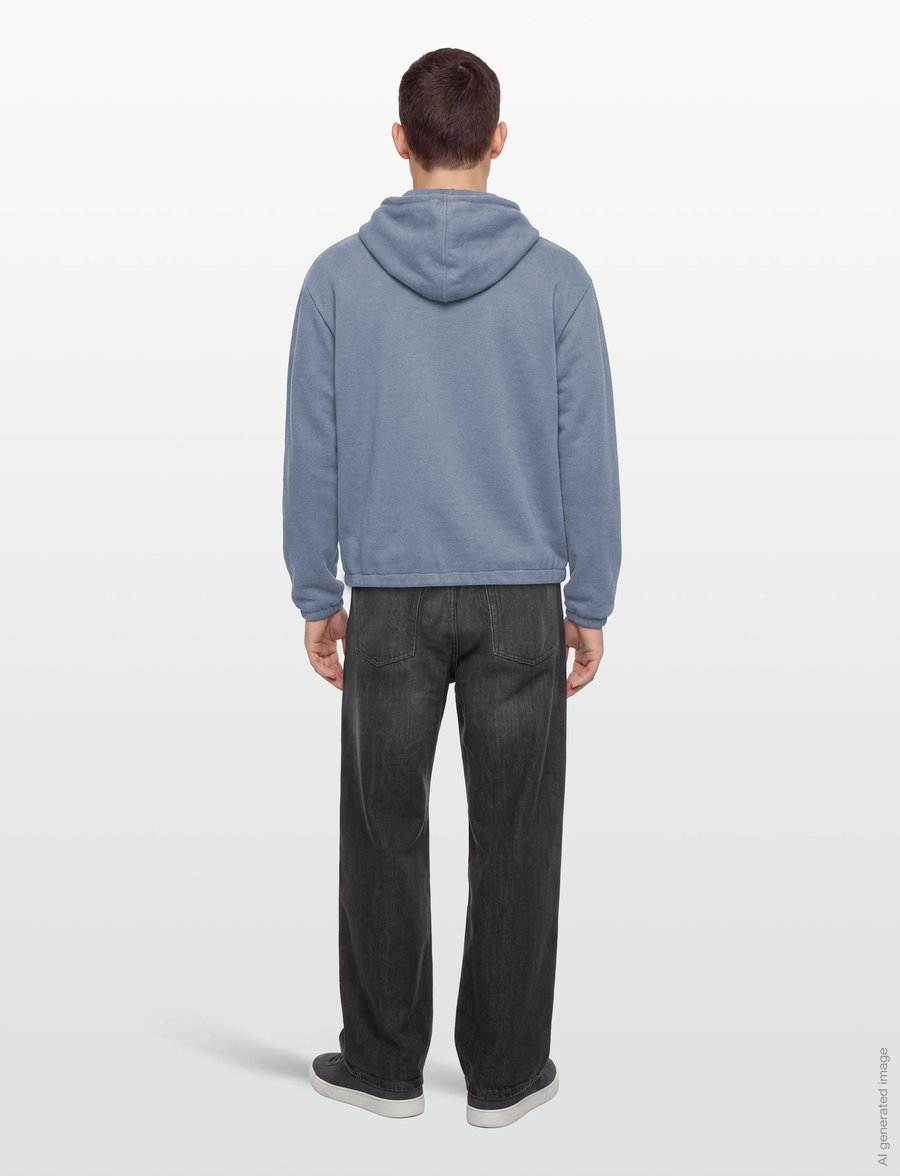 Rains - Fleece Hoodie - teddy-pusad - blue dusk - 4