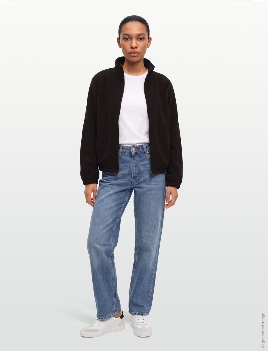 Rains - Fleece Zip Jacket - teddy-pusad - bark - 0