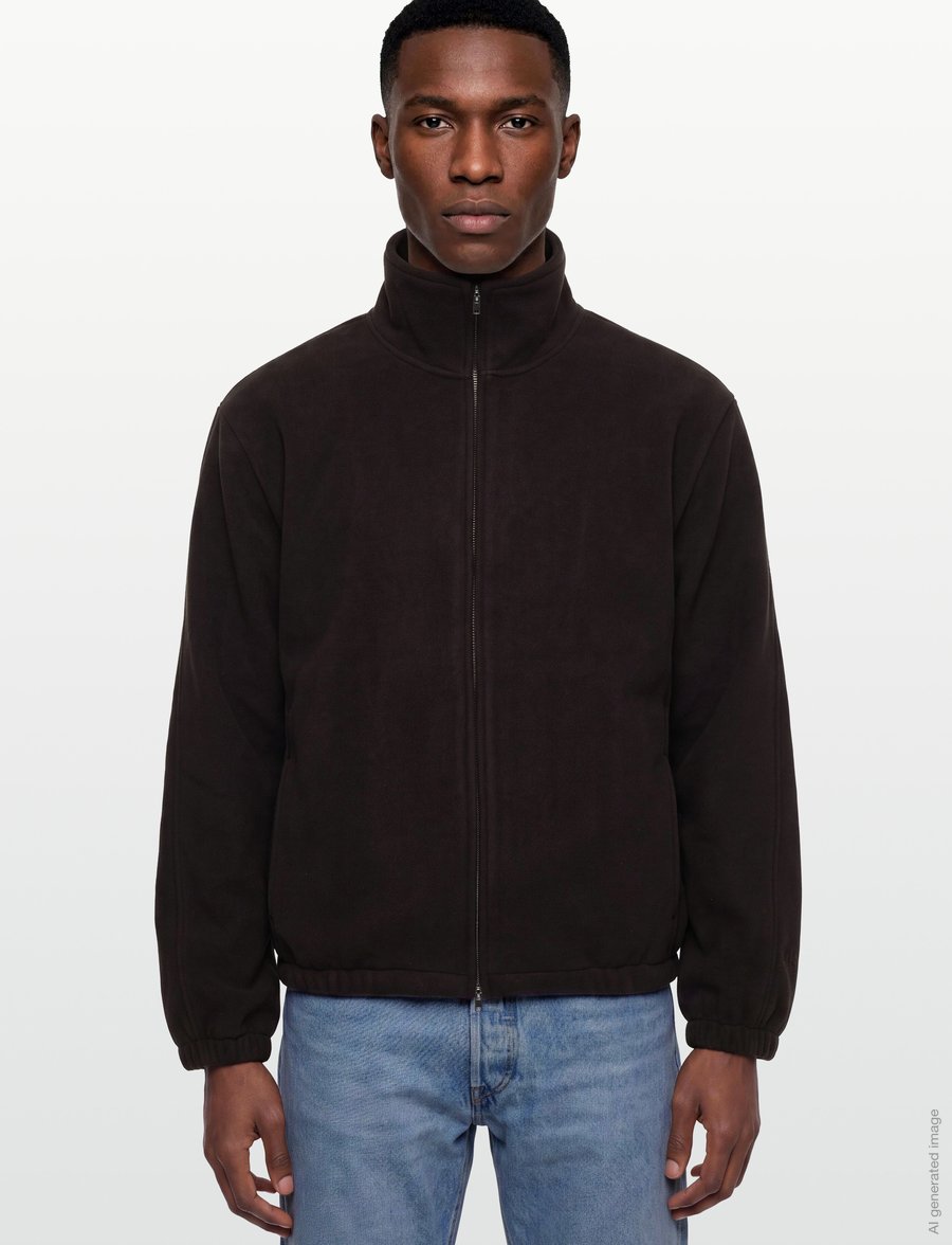 Rains - Fleece Zip Jacket - teddy-pusad - bark - 3
