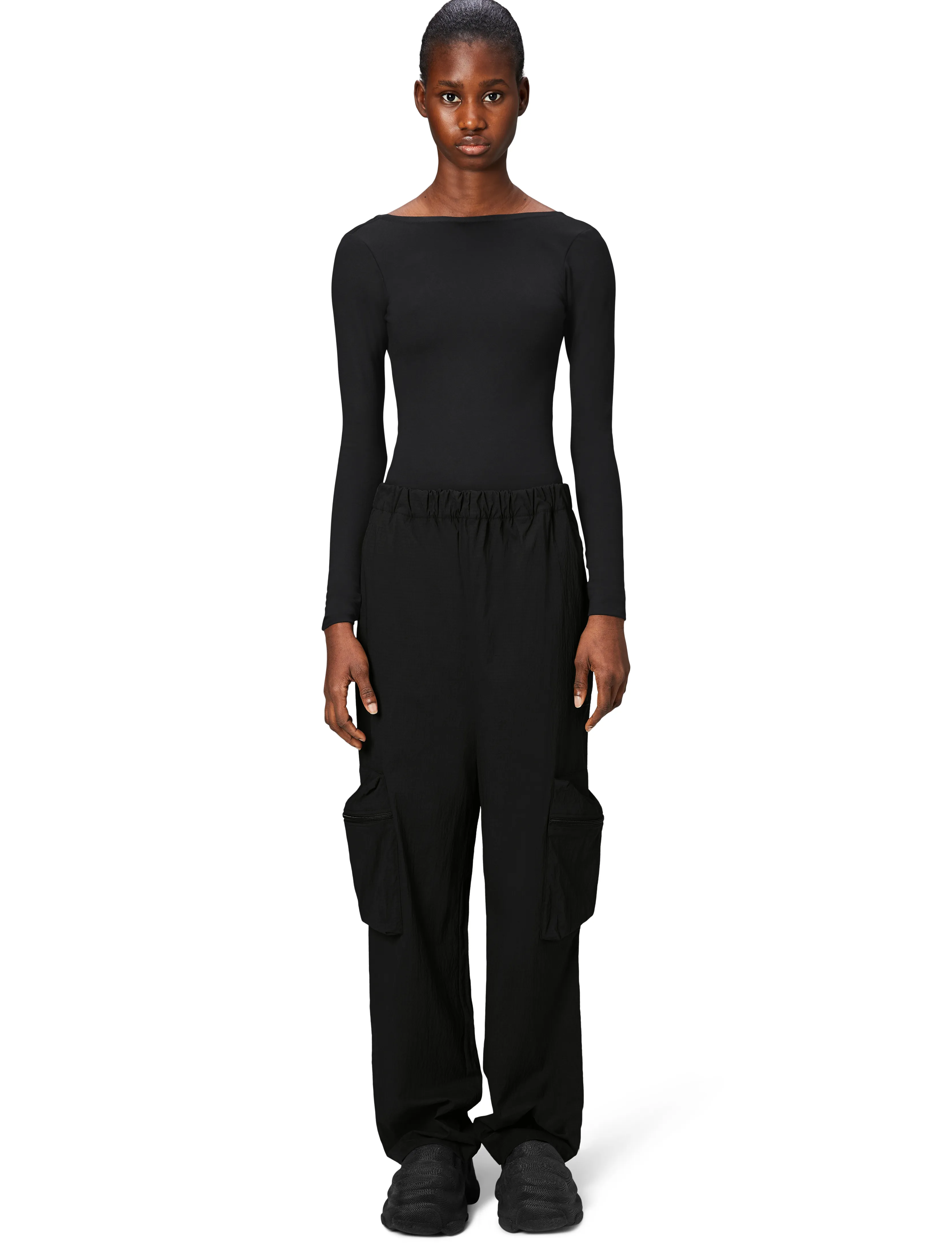 Rains - Tomar Pants Regular - cargohose - black - 3