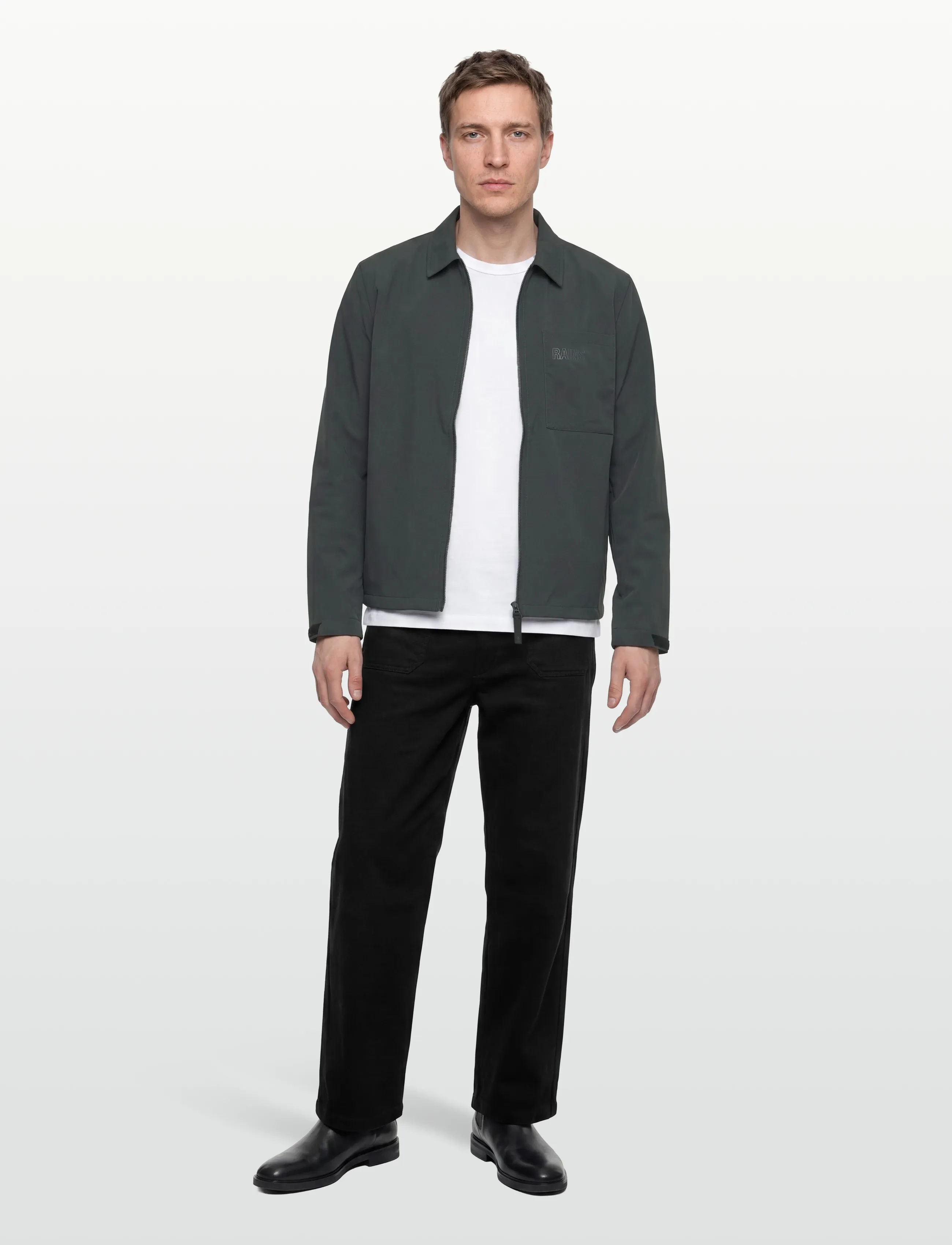 Rains Mito Overshirt - Jackets - DARK GREY / grey