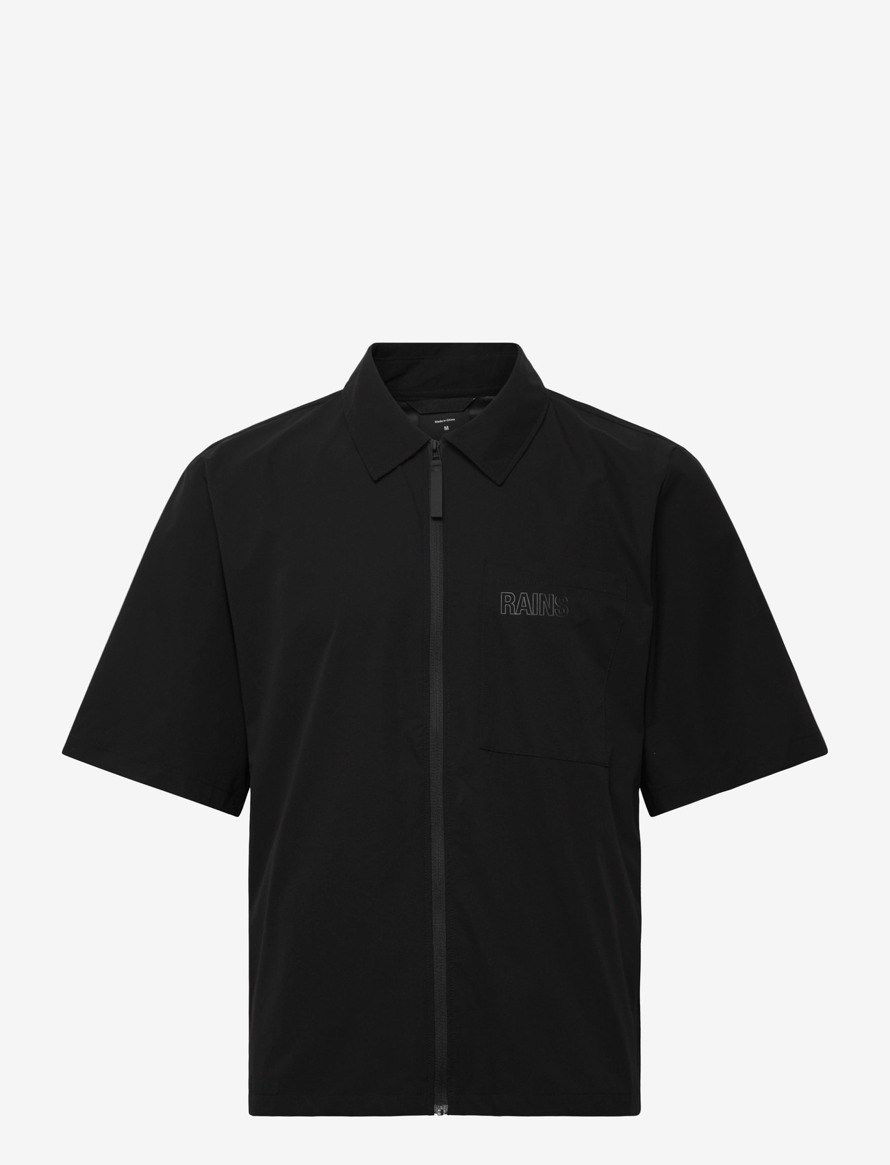 Rains - Mito Short Sleeve Shirt - lyhythihaiset kauluspaidat - black - 1