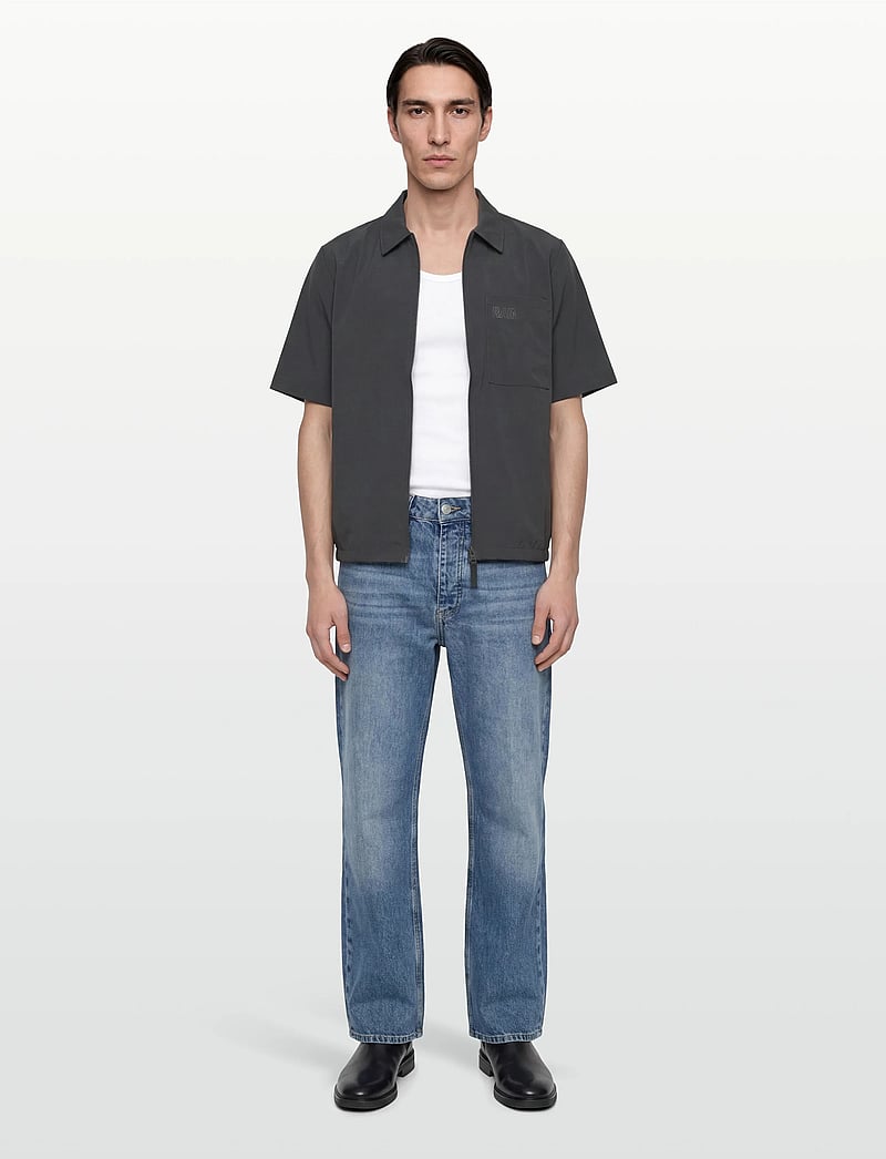 Rains - Mito Short Sleeve Shirt - kurzarmhemden - dark grey - 0