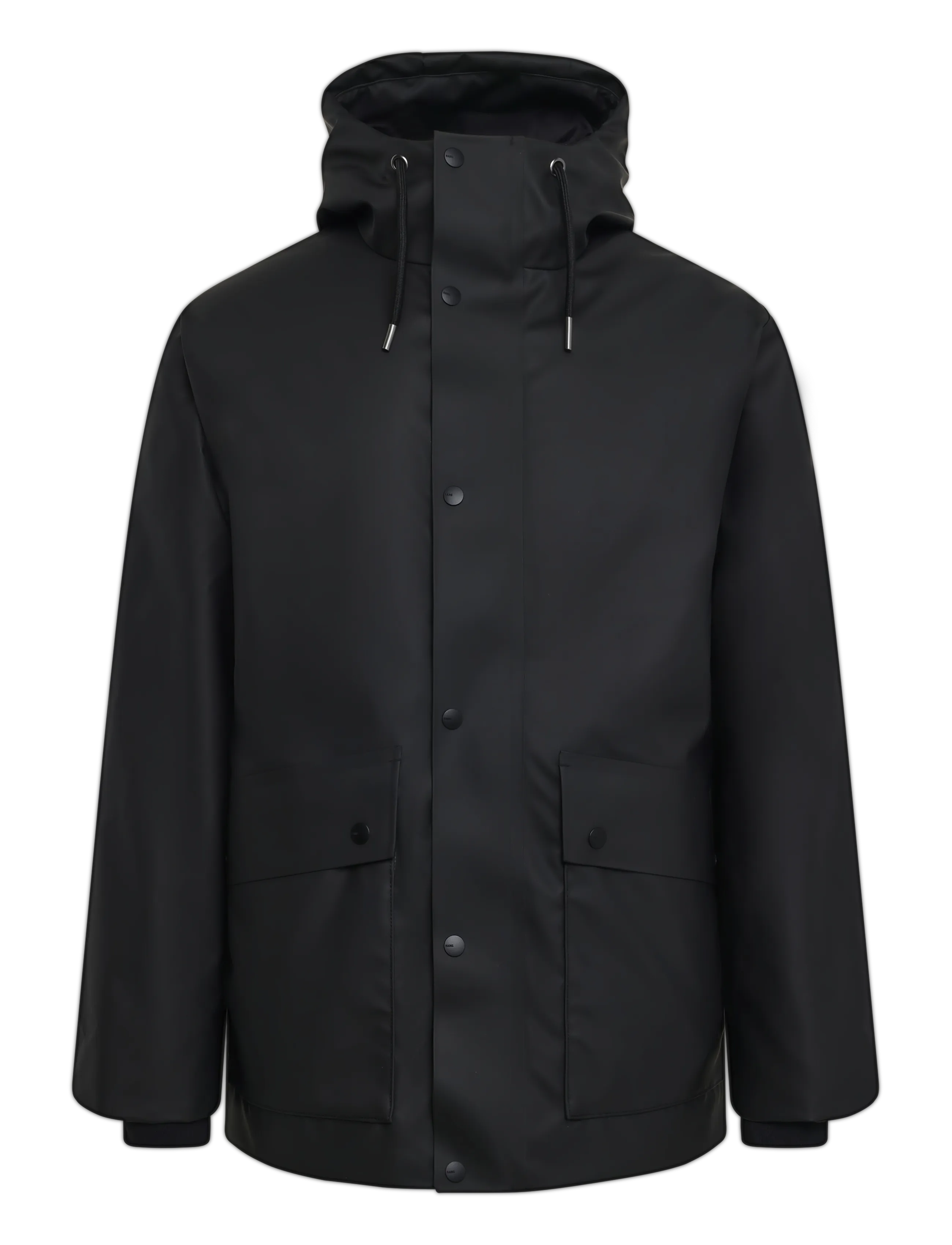 Rains Nome Parka W3T3, XL, Jackets, Schwarz - Parkas, Männerswear