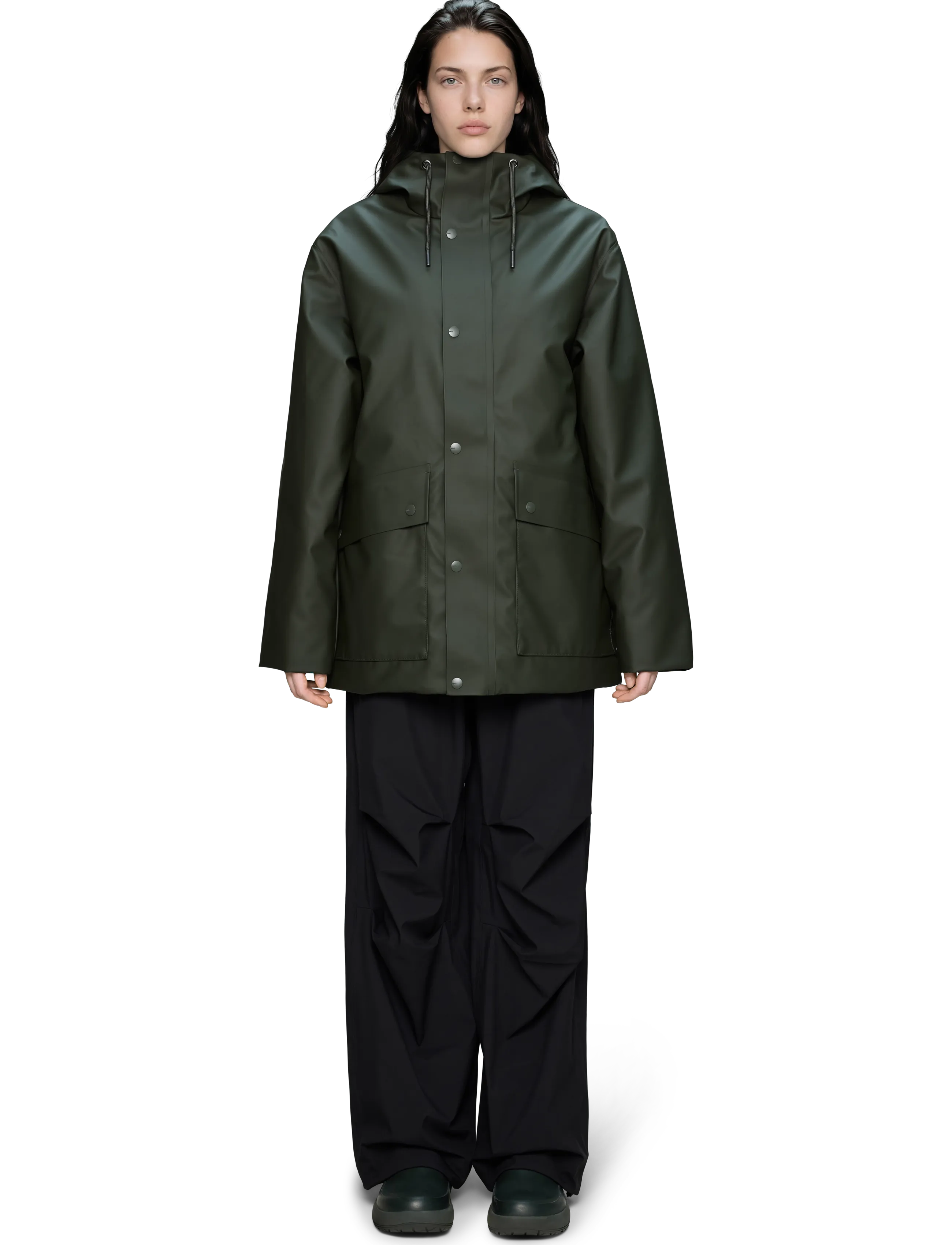 Rains Nome Parka W3T3 - Riided - GREEN / green