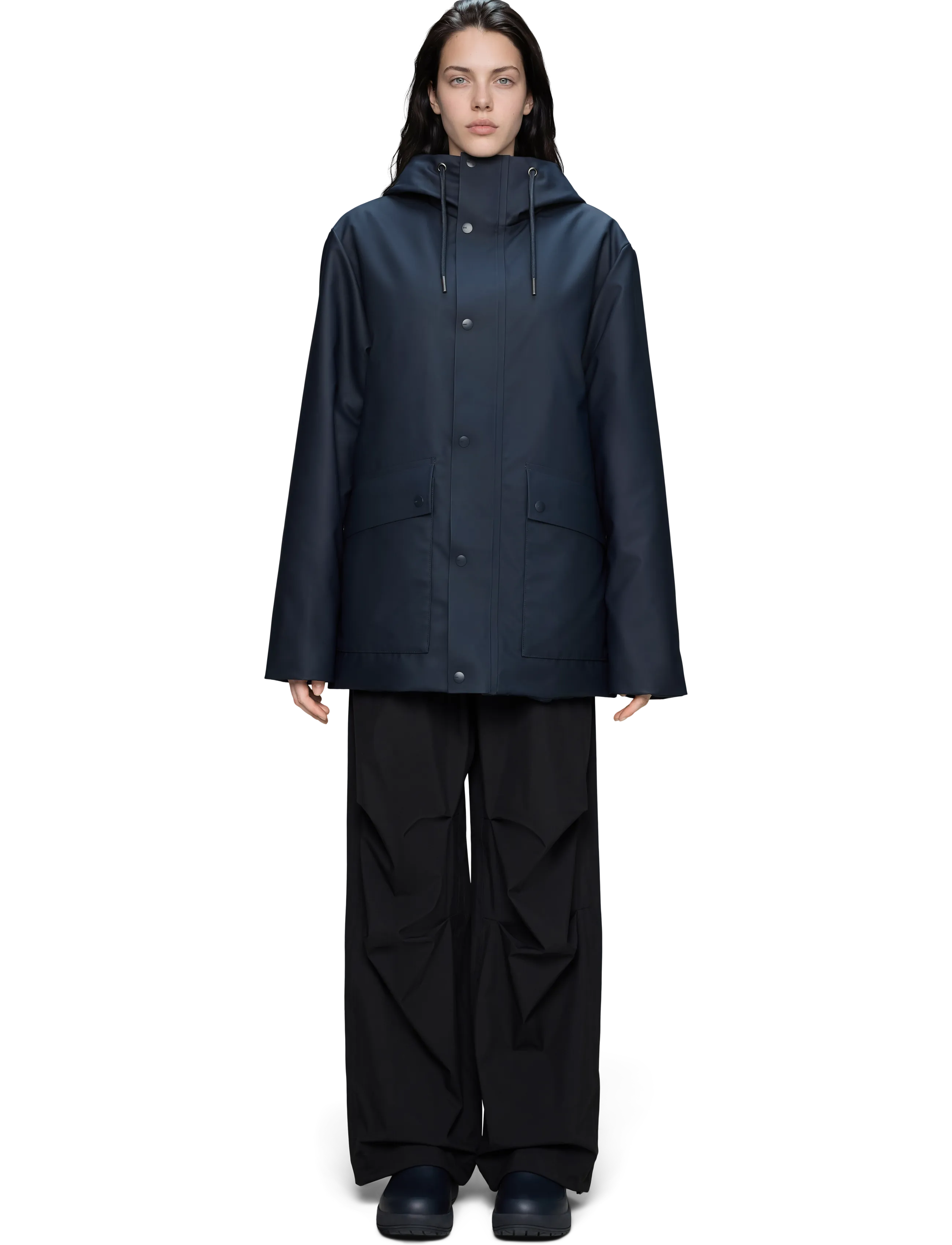 Rains Nome Parka W3T3 - Kleidung - NAVY / navy