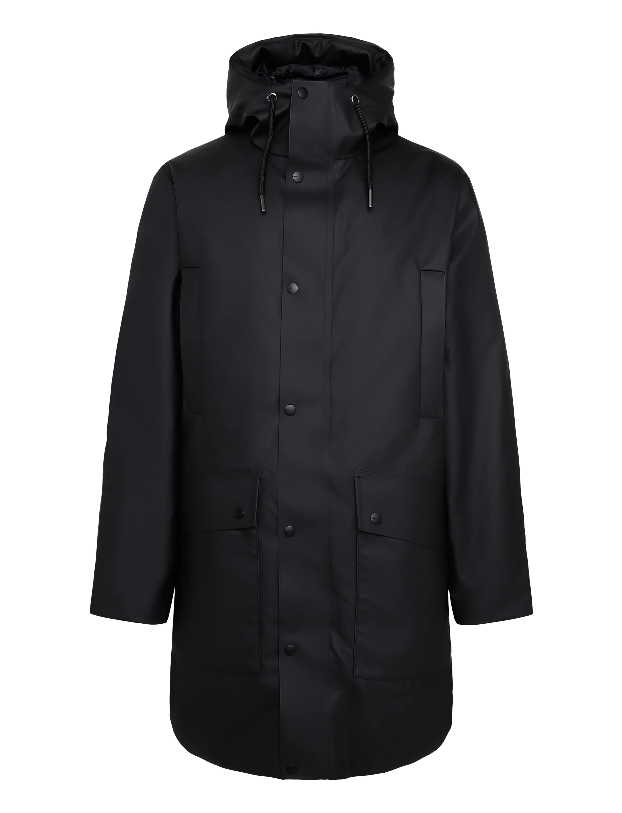 Rains Nome Long Parka W3T3 - Üleriided - BLACK / black