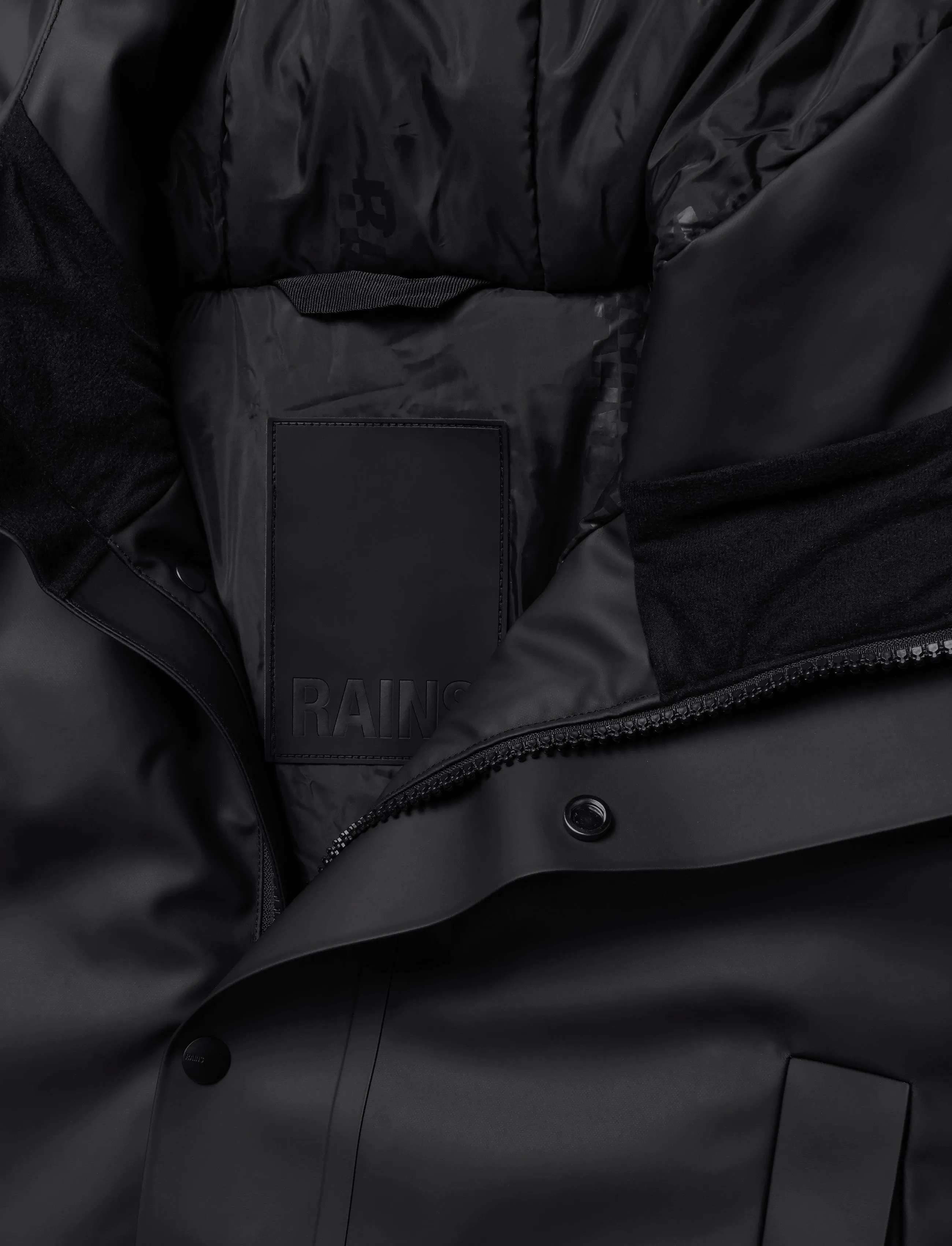 Rains - Nome Long Parka W3T3 - voodriga jakid - black - 2