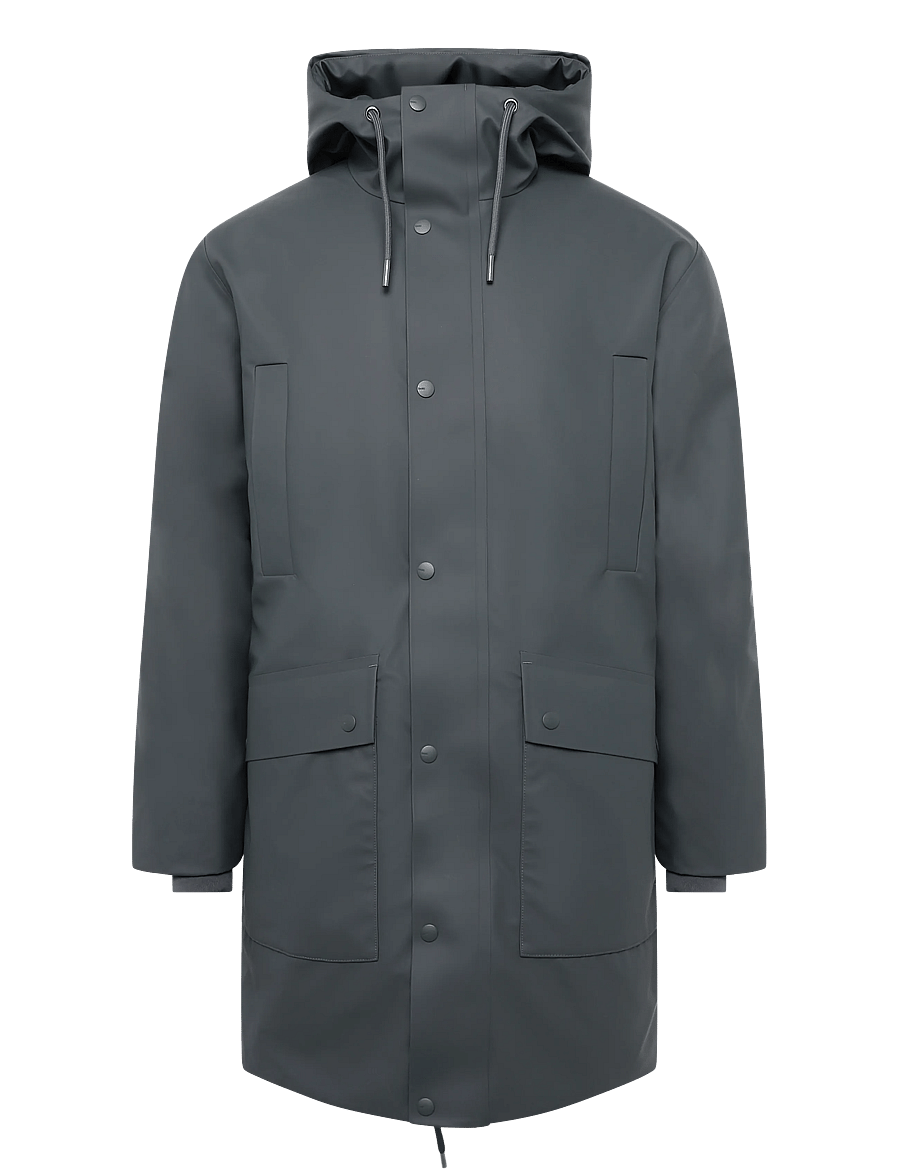 Rains - Nome Long Parka W3T3 - fodrade jackor - dark grey - 0