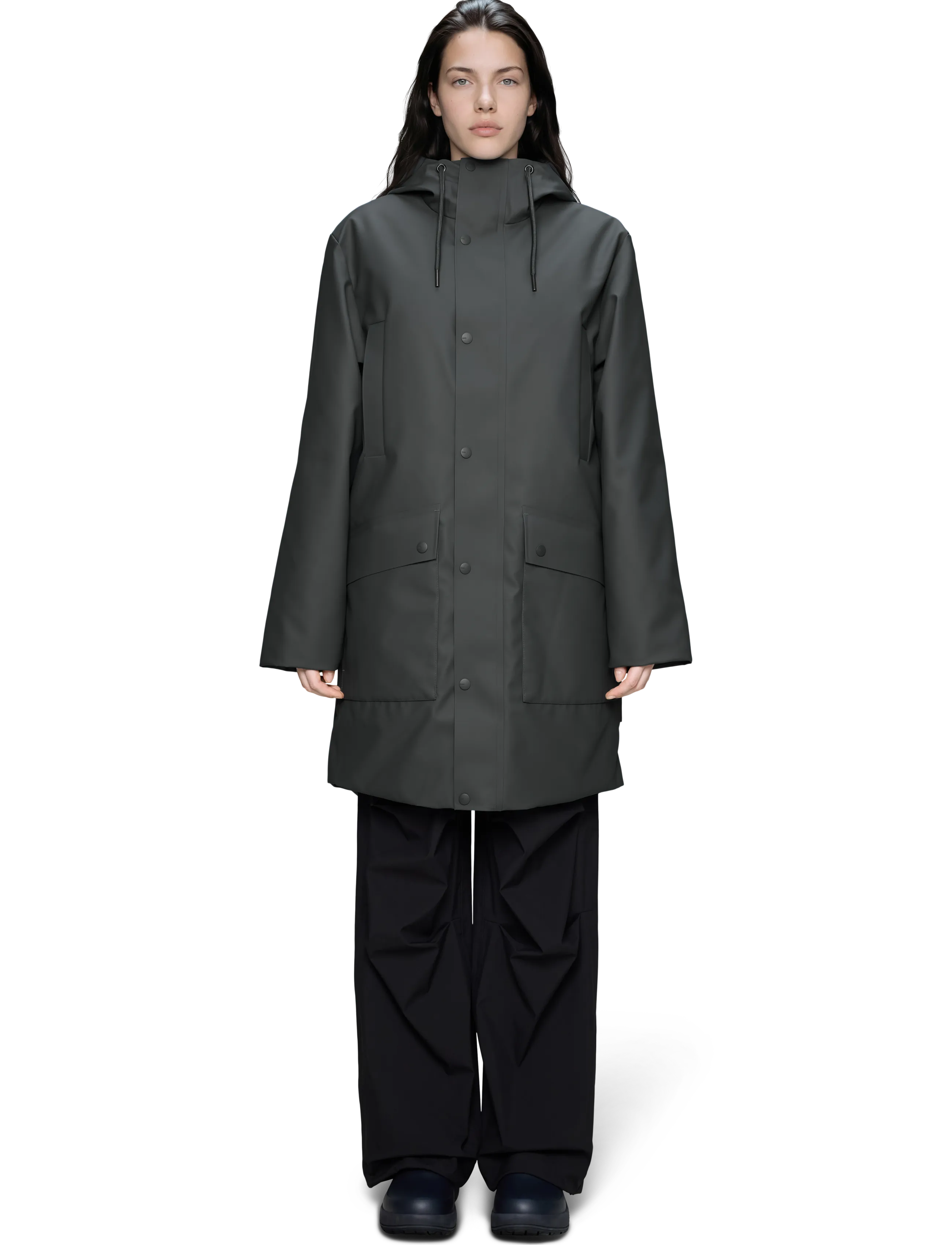Rains - Nome Long Parka W3T3 - parkas - dark grey - 5
