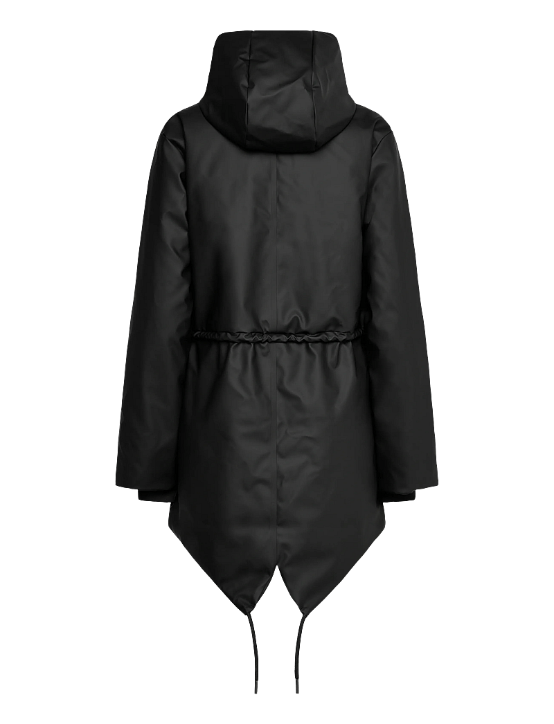Rains - Nome String W Parka W3T3 - vihmamantlid - black - 1