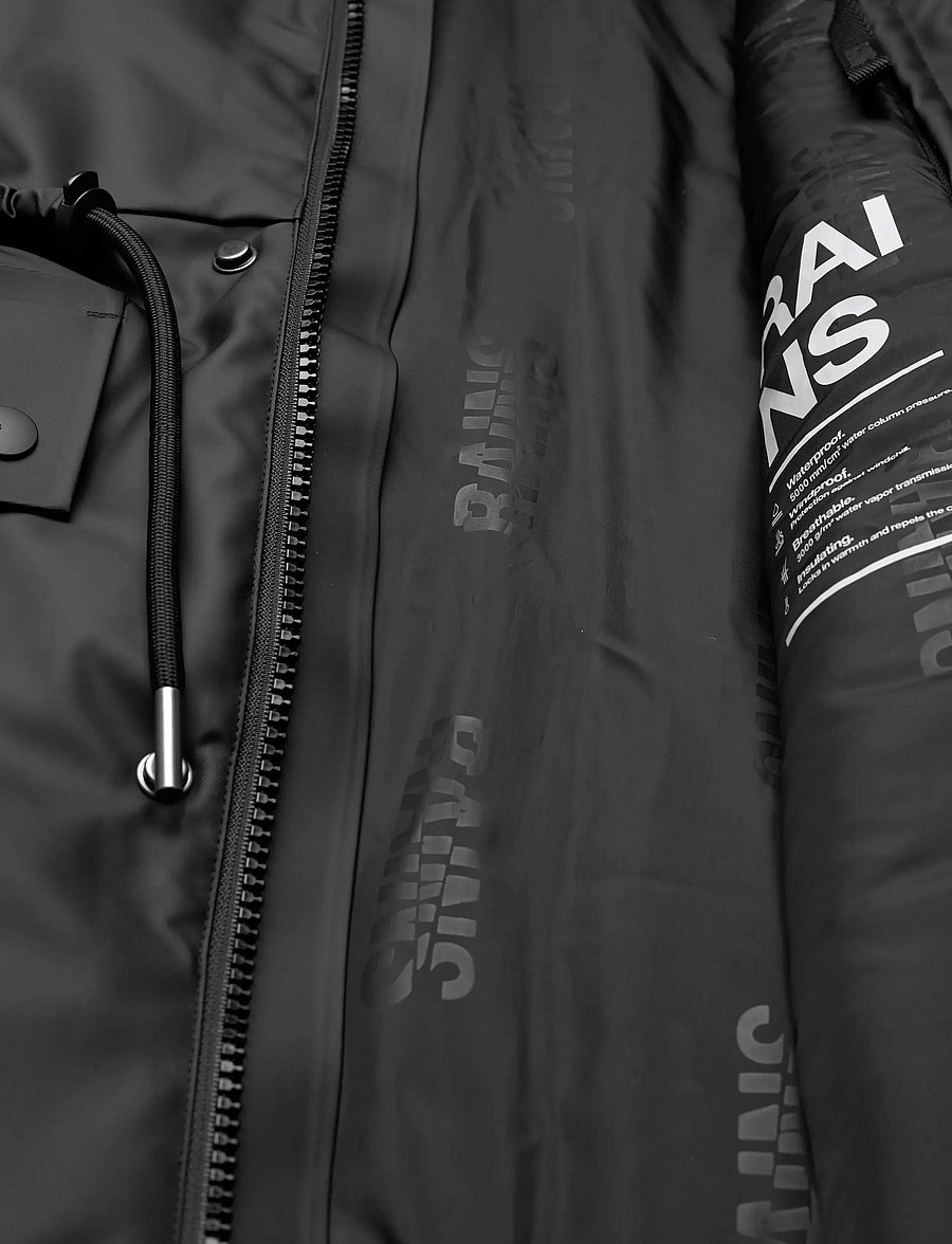 Rains - Nome String W Parka W3T3 - regnjackor - black - 4