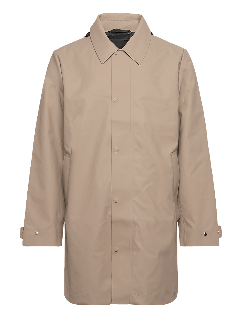 Rains - Nara Long Jacket W3 - vihmamantlid - beige - 1