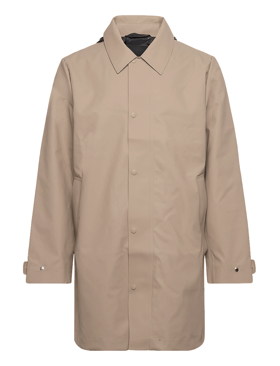 Rains - Nara Long Jacket W3 - regnjackor - beige - 1