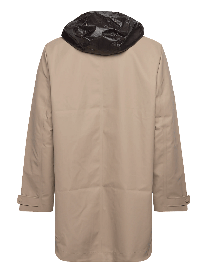 Rains - Nara Long Jacket W3 - vihmamantlid - beige - 2