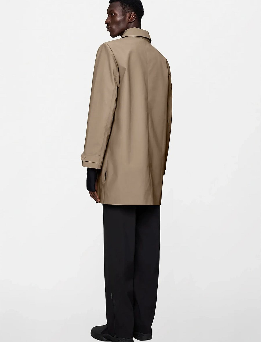 Rains - Nara Long Jacket W3 - regnjackor - beige - 4