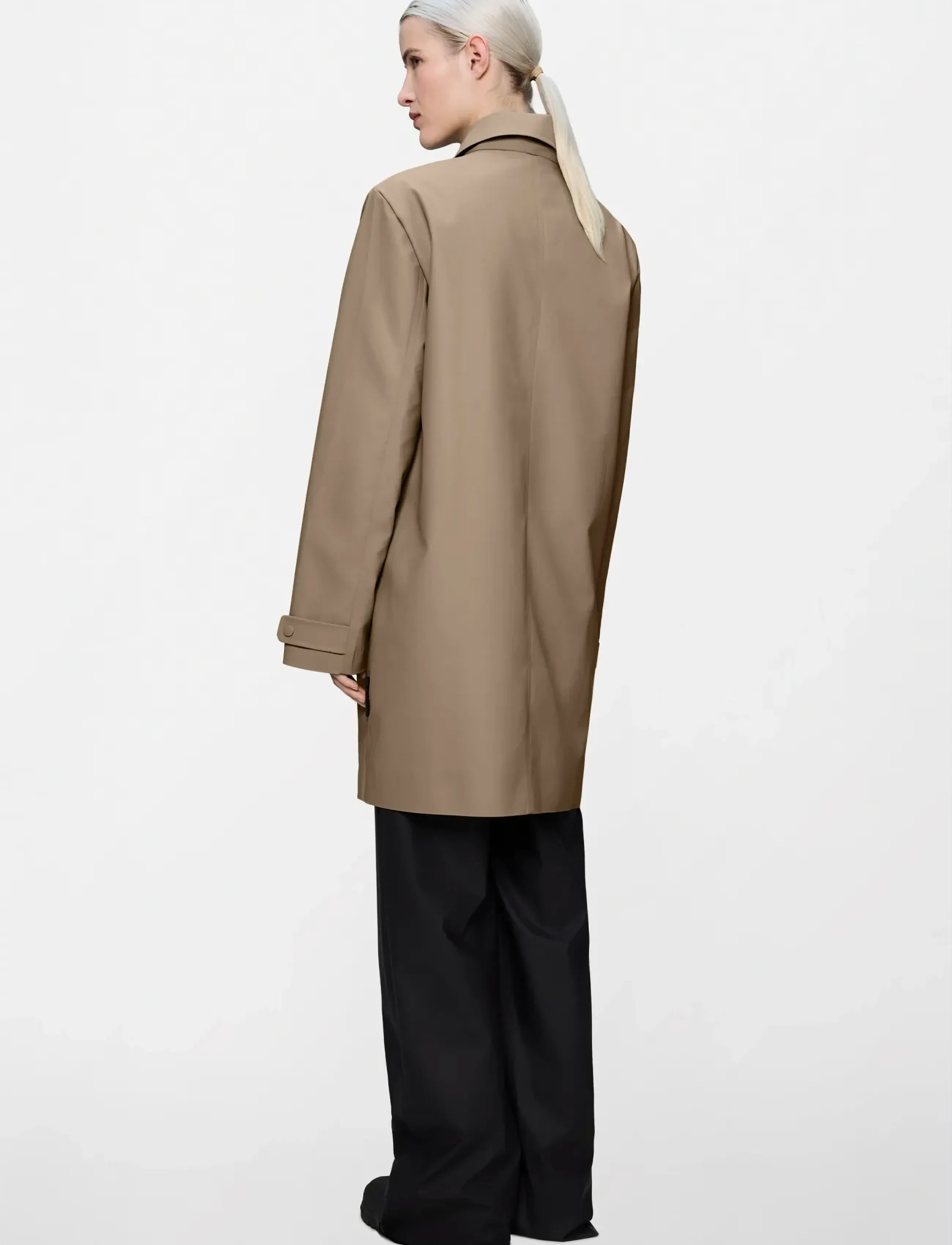 Rains - Nara Long Jacket W3 - regnjackor - beige - 5