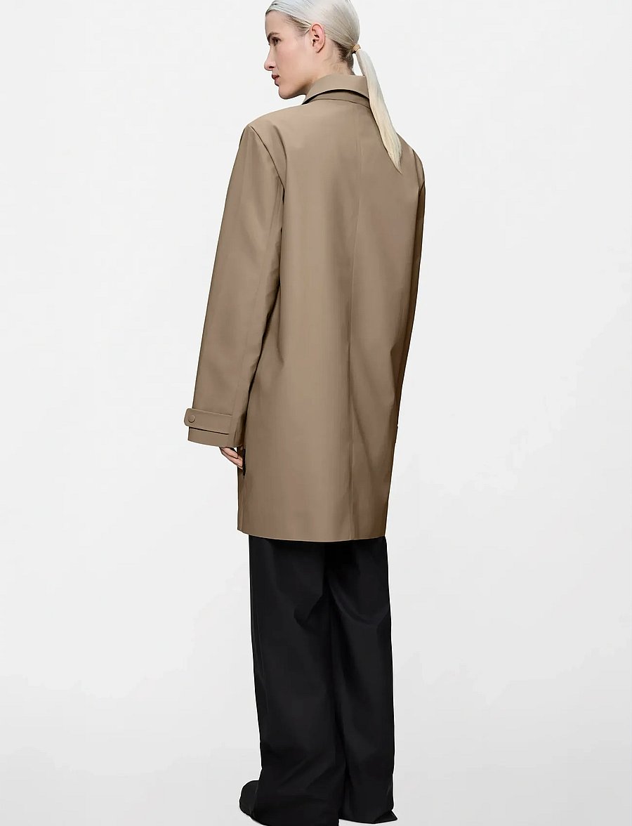 Rains - Nara Long Jacket W3 - regnjackor - beige - 5