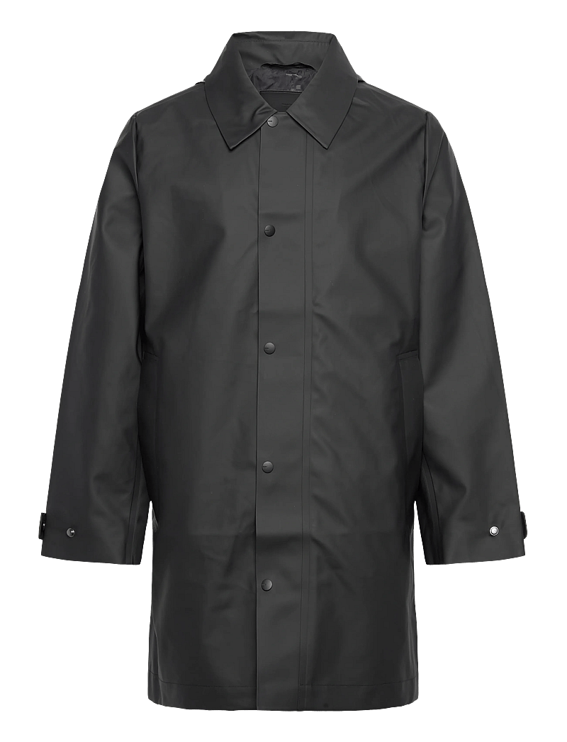Rains - Nara Long Jacket W3 - regnjackor - black - 1