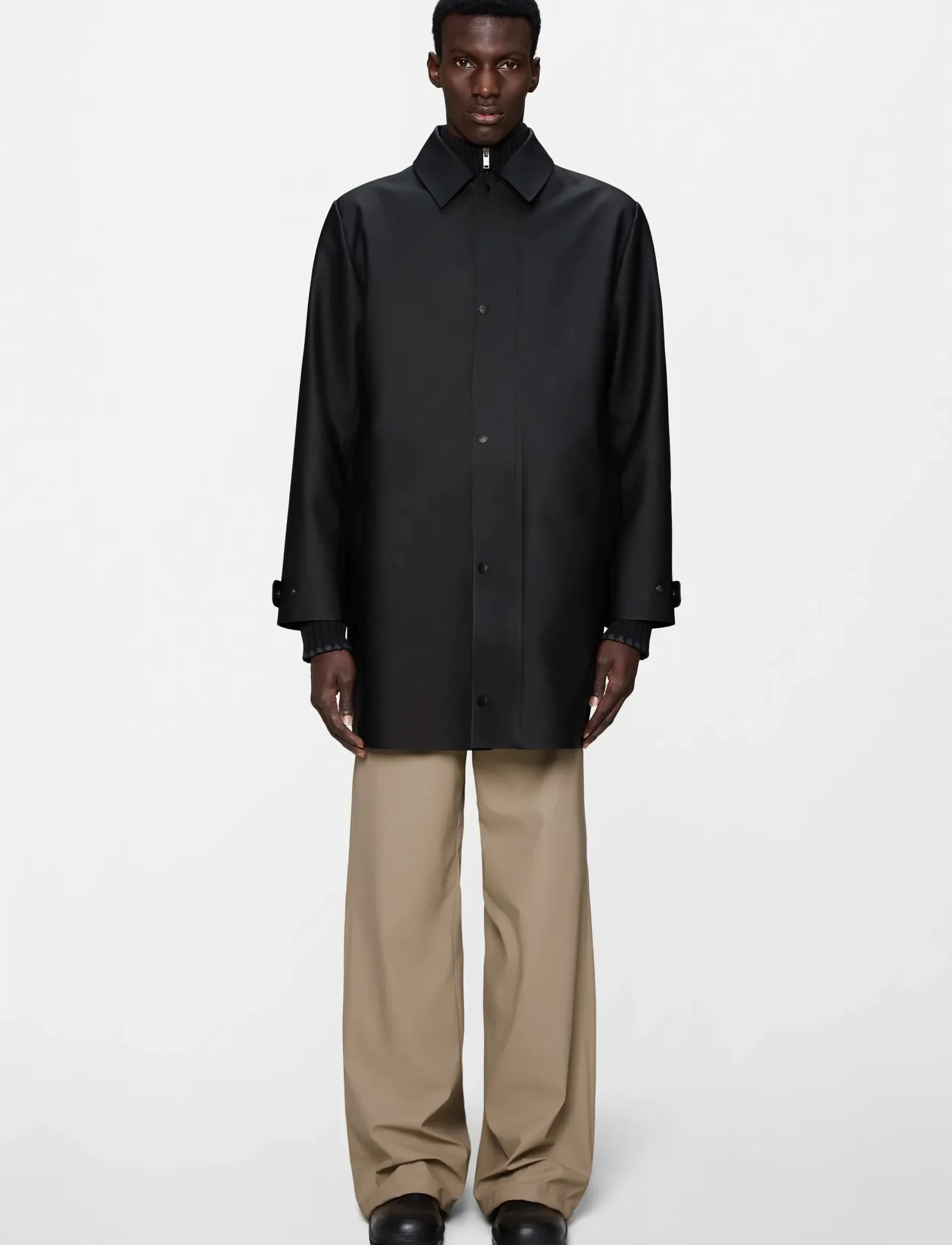 Rains Nara Long Jacket W3 - Nyheter - BLACK / black