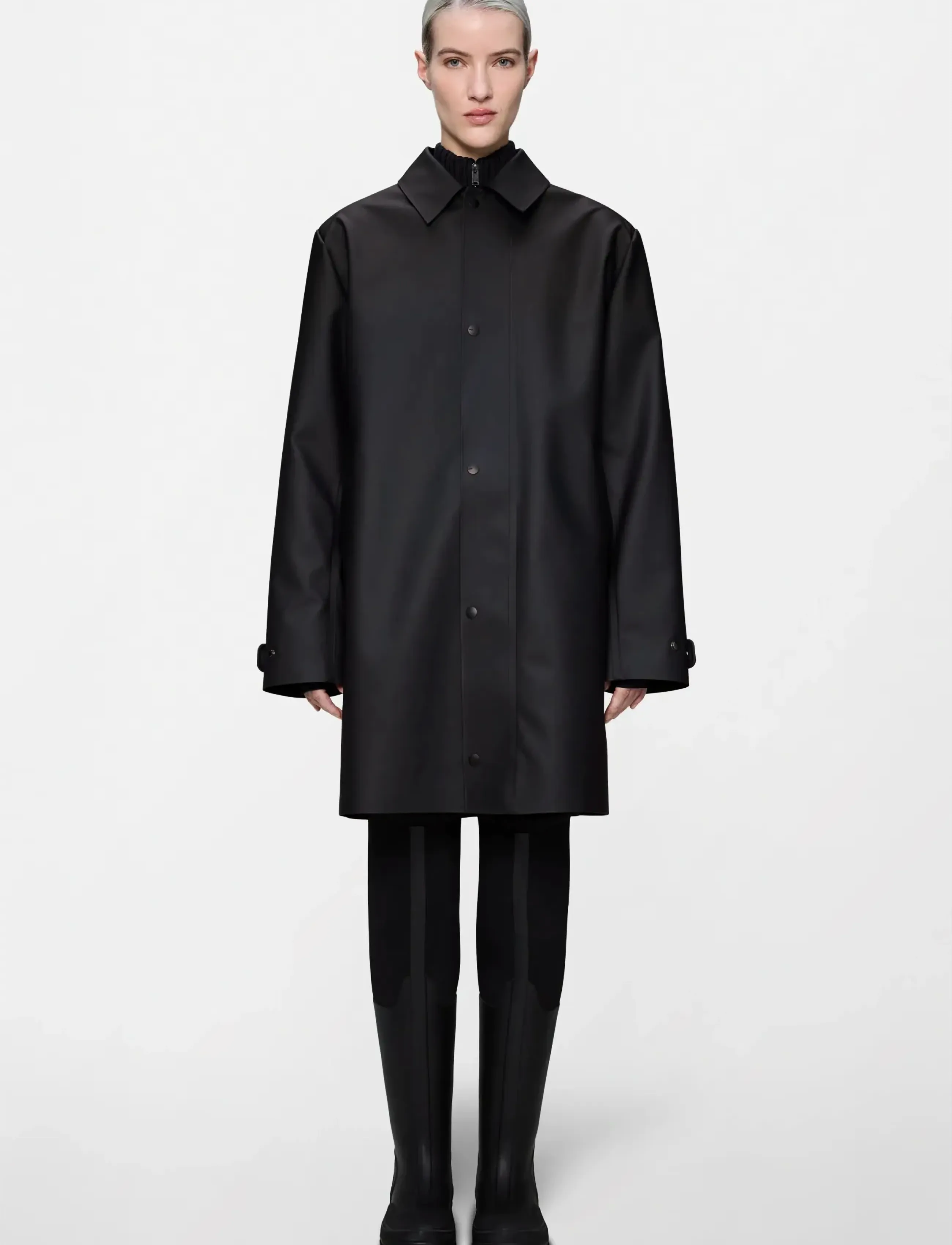 RAINS Nara Long Jacket W3 jackor dam – bild 2
