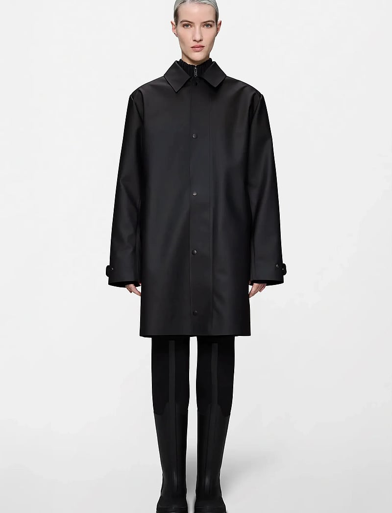 Rains - Nara Long Jacket W3 - regnjackor - black - 3