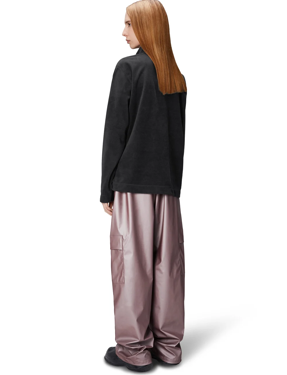 Rains - Addis Fleece Half Zip - half zip-tröjor - black - 3