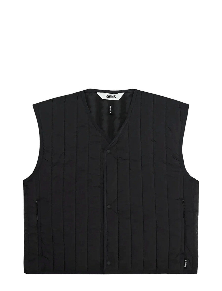 Rains - Banja Short Liner W Vest T1 - forårsjakker - black - 1