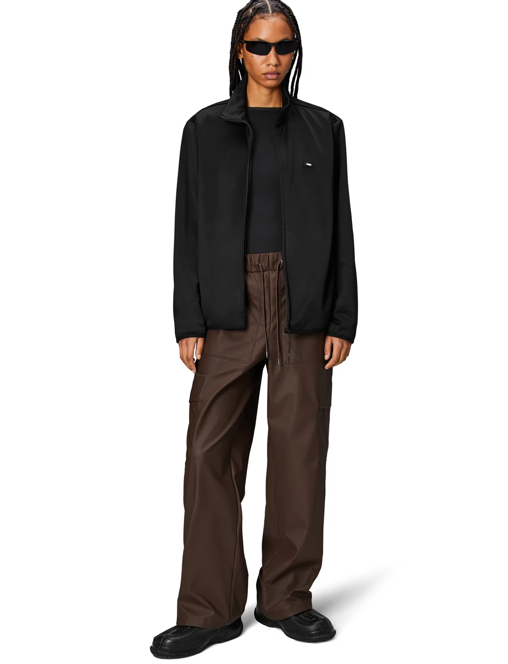 Rains - Sintra Fleece Jacket - vindjakker - black - 4