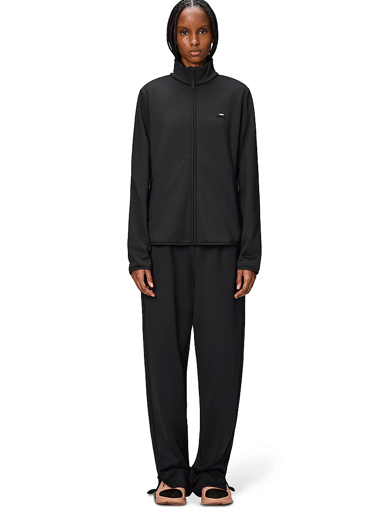 Rains - Sintra Fleece Curve Jacket - sügisjakid - black - 0